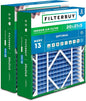 Filterbuy 20x21x5 Air Filter MERV 13 Optimal Smoke & Allergy Defense (2-Pack), Electrostatic Pleated HVAC AC Furnace Filters Replacement for Lennox and Electro-Air (Actual Size: 19.88 x 20.50 x 4.38)