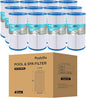 Poolzilla [12 Pack Pool Filter Cartridge for Type A or C, Compatible with Intex 29000E/59900E, Easy Set Pool Filters, Summer Escapes or Summer Waves Above Ground Pools [L x OD: 8" x 4.25'']
