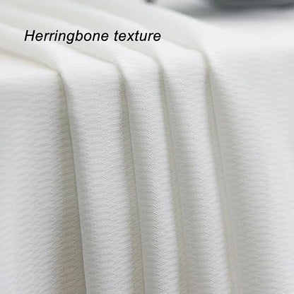 Non-See-Through Privacy White Sheer Curtains 96 inches Long 2 Panels, 52" Wide Rod Pocket Window Curtains & Drapes for Living Room Home Office Patio Sliding Door Bedroom Dining Room