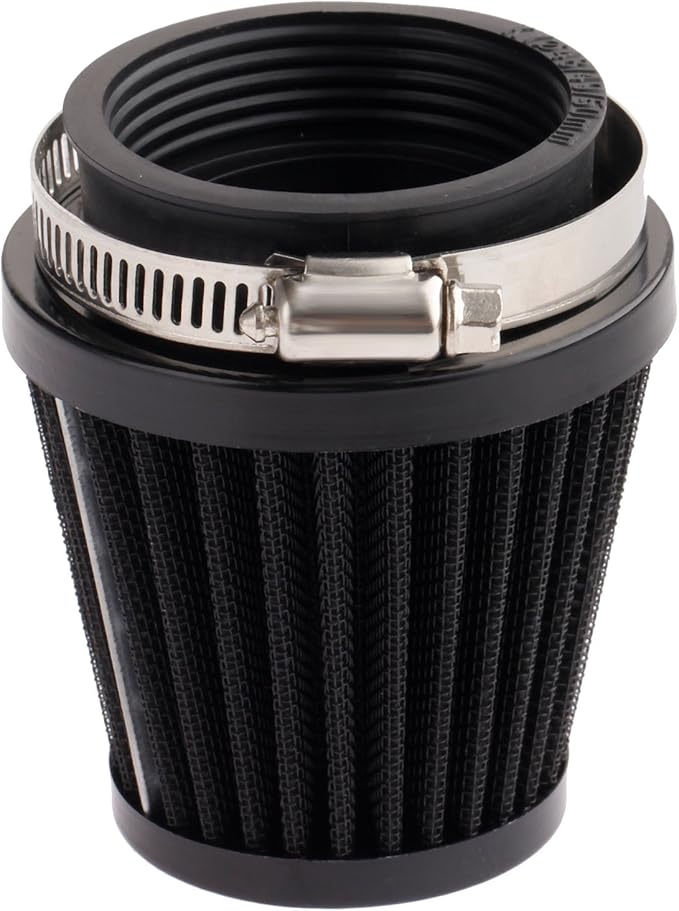 Mtsooning 48mm Motorcycle Air Filter, Clamp-on Intake Pod Cleaner Filter Replacement for Motorcycle ATV Dirt Pit Bike Go Kart 50-110cc