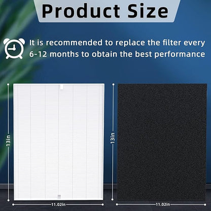 8 Pack C545 H13 HEPA Replacement Filter S Compatible with Winix C545 Air Purifi-er, Replaces Part 1712-0096-00 and 2522-0058-00