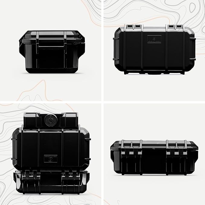 Evergreen 57 Waterproof Dry Box Protective Case with Pick & Pluck Foam - Travel Safe/Mil Spec/USA Made - for Cameras, Phones, Hiking, Boating, Water Sports, Action Cams (Clear)