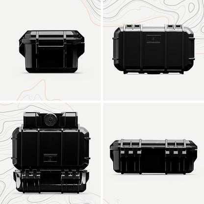 Evergreen 57 Waterproof Dry Box Protective Case with Pick & Pluck Foam - Travel Safe/Mil Spec/USA Made - for Cameras, Phones, Hiking, Boating, Water Sports, Action Cams (Clear)