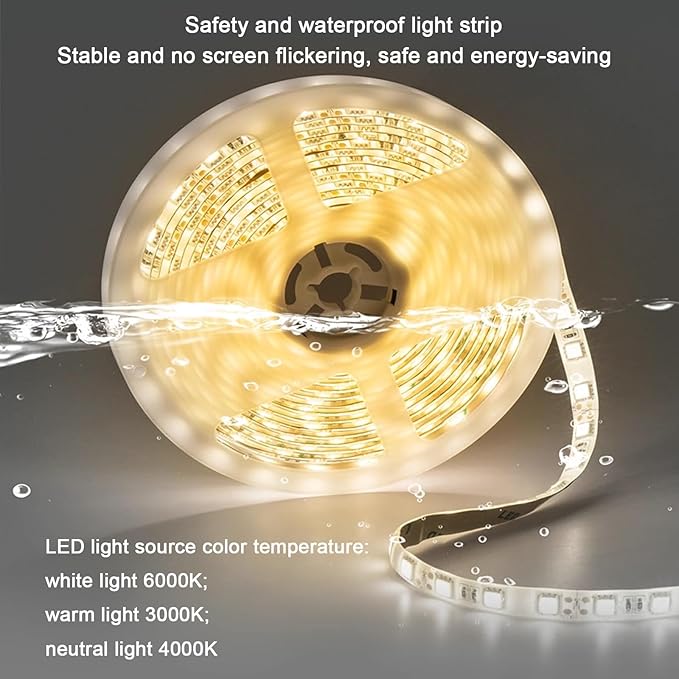 Bathroom Mirror with LED Lights，LED Bathroom Mirror，Smart Lighted Bathroom Mirror for Wall，Energy-Saving LED Smart Mirrors，with Demister Pad，Three-Color Light(H60*W80cm/H23.6*W31.5IN)