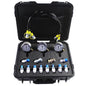 SINOCMP Hydraulic Pressure Test Kit with 3 Gauges(25/40/60Mpa), 12 Test Couplings, 3 Test Hoses(64in) Diagnosis Tester Gauge Kit Set for Excavator Construction Machinery