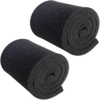 AQUANEAT 2 Pack Aquarium Bio Sponge Filter Media Pad Cut-to-Size Open Cell Foam Sheet for Fish Tank Sump (72" x 12" x 1")
