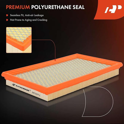 A-Premium Engine Air Filter Compatible with Infiniti, Nissan, Saab & Subaru - 350Z, Altima, Frontier, Maxima, Murano, Pathfinder, Quest, Sentra, Xterra, FX35, G20, JX35, M30, Forester, Impreza, Legacy