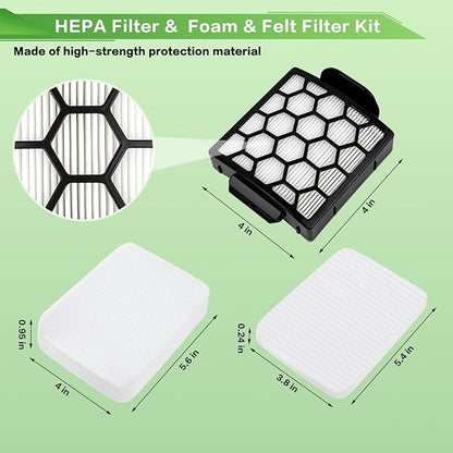 VIEWALL Filters Replacement for Shark Pet ZU102 ZU100 Pet Pro ZU60 ZU62 Swivel Pro ZU51 NV151 NV150 CU50WM NV181 Pet Plus NV251 NV255 Navigator Upright Vacuum, Part 1238FT60 1239FT60
