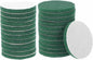HARFINGTON 24pcs Scrubber Scouring Pads 180 Grits 4 Inch Drill Power Brush Hoop and Loop Surface Conditioning Disc Drill Scuffing Disc Scrub Pads for Home Kitchen Cleaning, Green