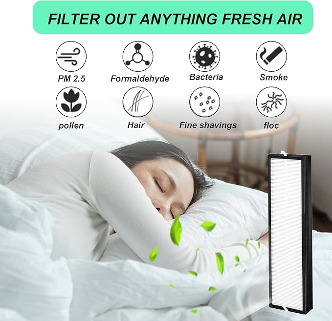 2 Packs HFD320 Replacement Filter Compatible with Honeywell Air Genius 3,4,5,6 Series Air Purifiers-Models HFD300, HFD310, HFD320,HFD360,HFD314, HFD323CV1, HFD323-TGT,HFD324 （2+4）