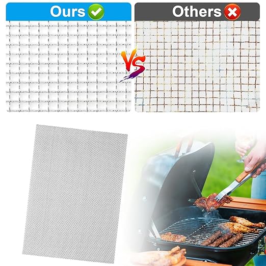 Stainless Steel Wire Mesh Screen 4Pcs Anti-Rusted Air Vent Mesh 8.4"X12"(210 x 300mm) for DIY Projects, Vent, Cage, Garden, Window, Filter