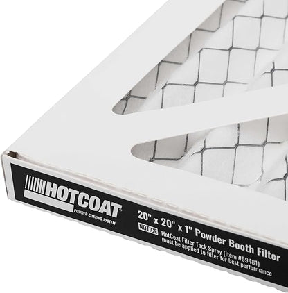 Eastwood HotCoat 20"x20"x1" Replacement Powder Coating Booth Filter | 4 Pack