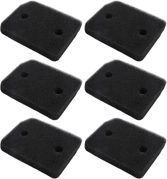 5 Pack Black Sponge Filter Mat For Replacement Foam Filters For Dust Control And Optimal Machine Performance