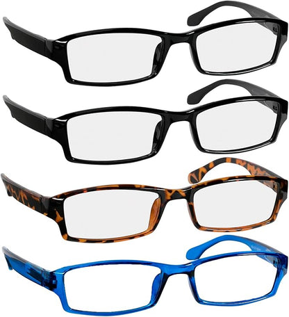TruVision Readers Reading Glasses, Comfort Spring Hinges for Men and Women, 9501HP