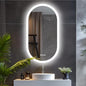 LUVODI Lighted LED Bathroom Mirror: 32x20IN Oval Wall Mounted Vanity Mirror with Bright Back Lit - Illuminated Dimmable 3 Colors Makeup Mirrors with Smart Memory Form Anti-Fog Vertical or Horizontal