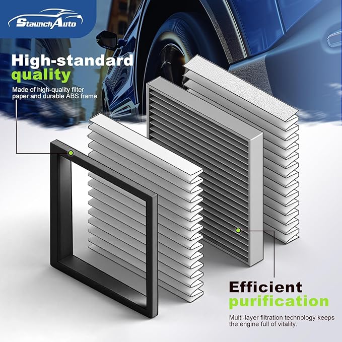 Engine&Cabin Air Filter for Tucson&Santa Cruz 2022-2026, Santa Fe&Sorento 2021-2026, Sonata 2020-2026, (Not for hybrid!) Air filter Replacement 97133L1000 28113L1000 Automotive Accessories