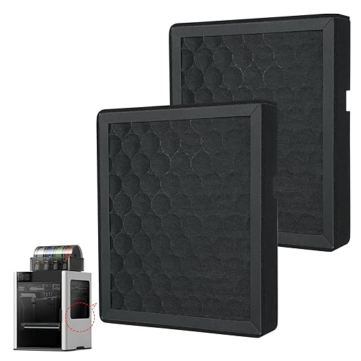 2PCS Air Filter for Bambu Lab H2D/H2S/H2D Laser,3D Printer Activated Carbon Air Purifier Filter Replacement Accessories