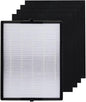 PUREBURG Replacement Filter Set Compatible with Alen 45i & Flex BreatheSmart Air Purifier B4-Fresh, FL40-Silver-Carbon, H13 HEPA & 4 x Activated Carbon For Air Clean Dust VOCs Odor