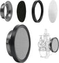 Carburetor Carb Velocity Stack Air Filter Cleaner Modified Trumpet Aluminum Alloy with Sponge Filter Steel Mesh for PWK 21-30mm Short Fast Intake Suggest for Small Displacement (Titan, 50mm)