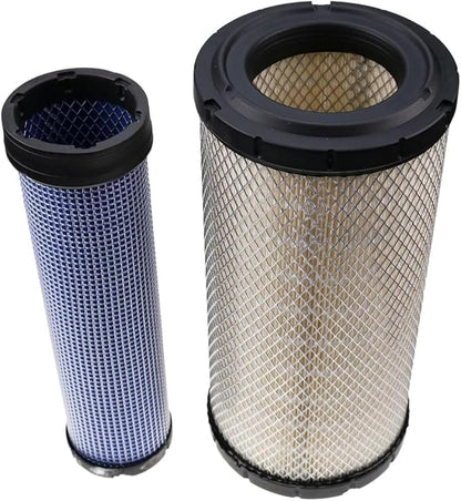 Engine Air Filters Compatible with Donaldson P828889 P829333 John Deere AT171853 AT171854 Caterpillar Cat Backhoe 110-6326 110-6331 Wix 46569 Case 222421A1 222422A1 Baldwin RS3545 Engine Filtration