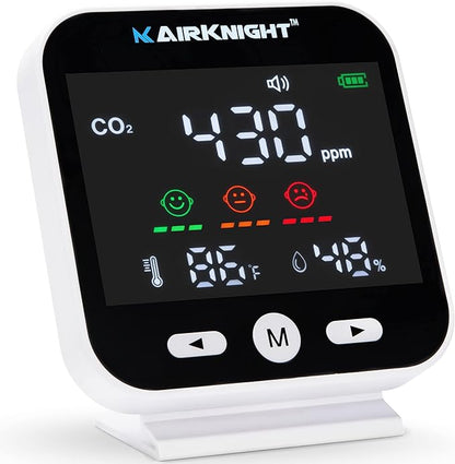 CO2 Monitor Indoor with Bonus Humidity & Temperature Readings | Carbon Dioxide Meter, Homebrewing - Carbon Dioxide Detector, Portable CO2 Detector, CO2 Meter Indoor, CO2 Sensor