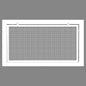 HVAC Premium 12" x 24" Cube Core Eggcrate Return Air Filter Grille for 1" Filter - Aluminum - White [Outer Dimensions: 14.5" x 26.5]