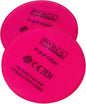 Parcil Distribution P-3-P Replacement Filters - Pancake Style Pink Filter Set - Bayonet Style Attachment - 99.97% Particulate Filtration