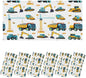 6 Pcs Fluorescent Light Covers for Ceiling Lights Seamless Construction Vehicles Cranes Excavators Trucks Bulldozers Decorative Magnets Light Filters for Office Home Classroom Must Haves 4’ x 2’
