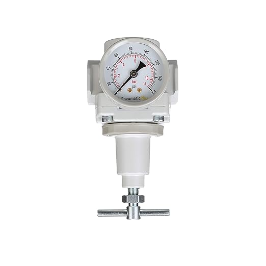 PneumaticPlus SAR Series T-Handle Compressed Air Regulators - NPT Thread Sizes, T-Handle, Gauge & Bracket Included (3/4" NPT)