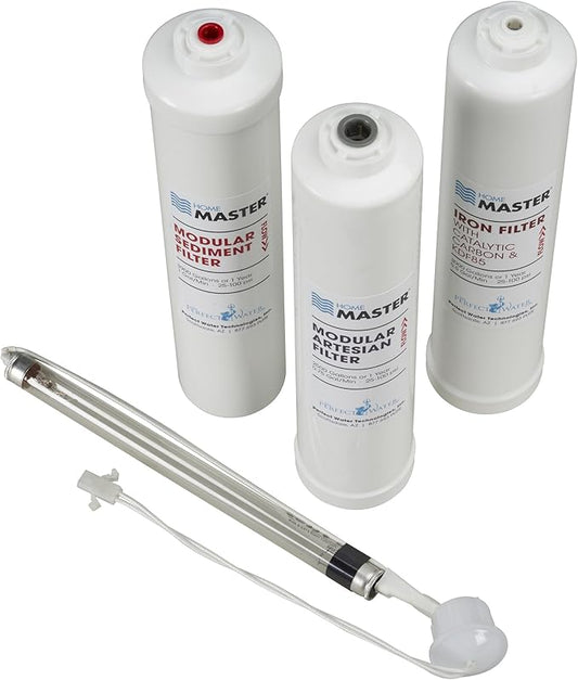 Home Master ISet-TMHP-MY12 HydroPerfection Replacement Filter Change Set, white