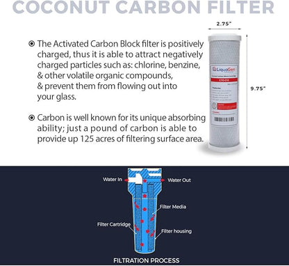 LiquaGen - Yearly Replacement Kit for 6 Stage Universal Reverse Osmosis Deionization (RODI) Systems | Reverse Osmosis Water Purifier Filter Set for Aquarium Reef, Hydroponics, Fish tank's & More