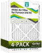 12x18x1 Air Filter MERV 8 (4-Pack), HVAC/Furnace AC Filter Replacement, Dust Defense–Comparable with MPR 600 & FPR 5 (Actual 11.75x17.75x0.75)