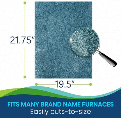 Polyester Washable Fiber Furnace Door Filter for Mobile, Manufactured and Modular Homes (19.5 x 21.75)
