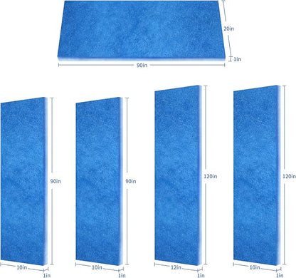 Custom Size Air Vent Filters,20''x90''x1'' Cut to Fit Air Filter Material with MERV 8 Rating & Adhesive Tape, for Home Floor, Grilles, Ceiling, HVAC Furnace Vents