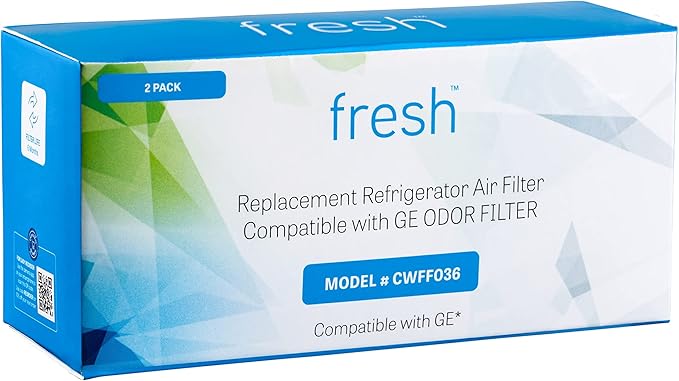 Mist Fresh Refrigerator Air Filter Replacement for GE Odor Filter Cafe Series, ODORFILTER, CFE29TSSS, 2-pack
