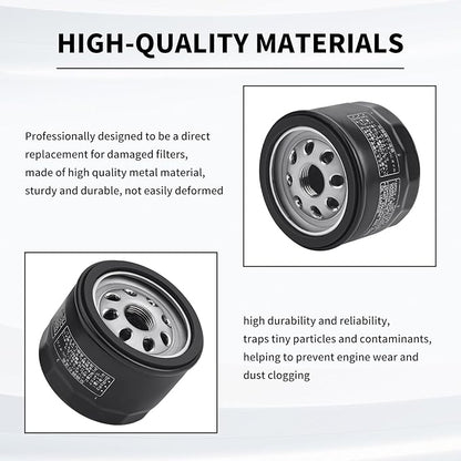 49065-0721 Oil Filter Compatiable with Kawasaki FR541V FR600V FR651V FR691V FR730V FS481V FS541V FS600V FS651V FS691V FS730V FX481V FX541V FX600V FX651V FX691V FX730V Engines 49065-7007 (2PCS)