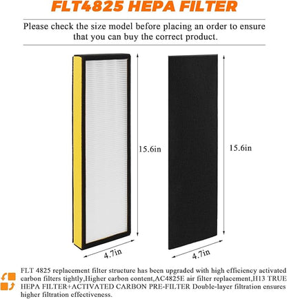 FLT4825 HEPA Filter B Replacement with G-Guardian Air Purifier Models-Replaces AC4820, AC4850,CDAP4500BAC, AC4800, AC4300 AC4900CA AC4825 AC4825E by Blutoget -2 H13 HEPA Filters 8 Carbon Pre-Filters