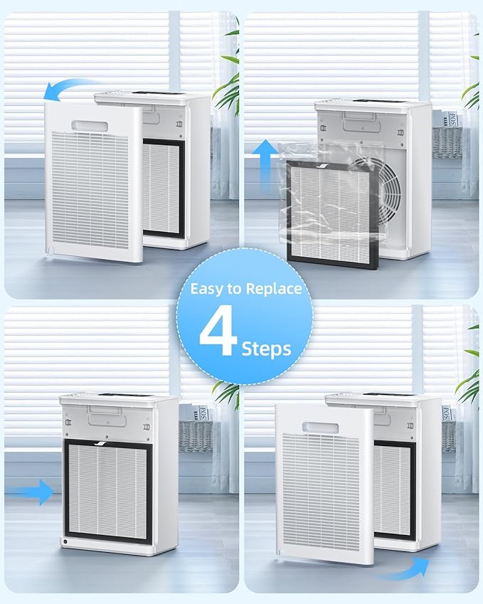 AMEIFU Air Purifier Replacement Filter, AMEIFU G3 Air Purifier, 1 Pack, White, for FXAP2W & A-1 (Not Include Washable Filter)