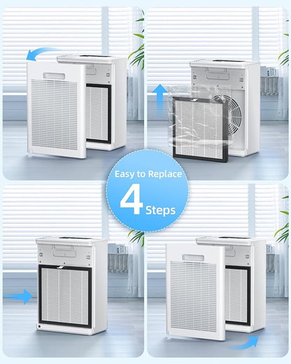 AMEIFU Air Purifier Replacement Filter, AMEIFU G3 Air Purifier, 1 Pack, White, for FXAP2W & A-1 (Not Include Washable Filter)