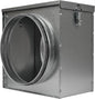 Repa Market 8" Duct Air Filter Box – Galvanized Steel Inline Dryer Filter Housing for Round Duct - EPDM Rubber Gaskets – Easily Serviceable Lint Trap – Intake Ventilation, Home Improvement