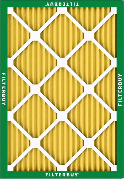 Filterbuy 16.38x21.5x1 Air Filter MERV 11 Superior Pet & Allergy Defense (4-Pack), Electrostatic Pleated HVAC AC Furnace Filters Replacement, Made in USA (Actual Size: 16.50 x 21.50 x 0.75)