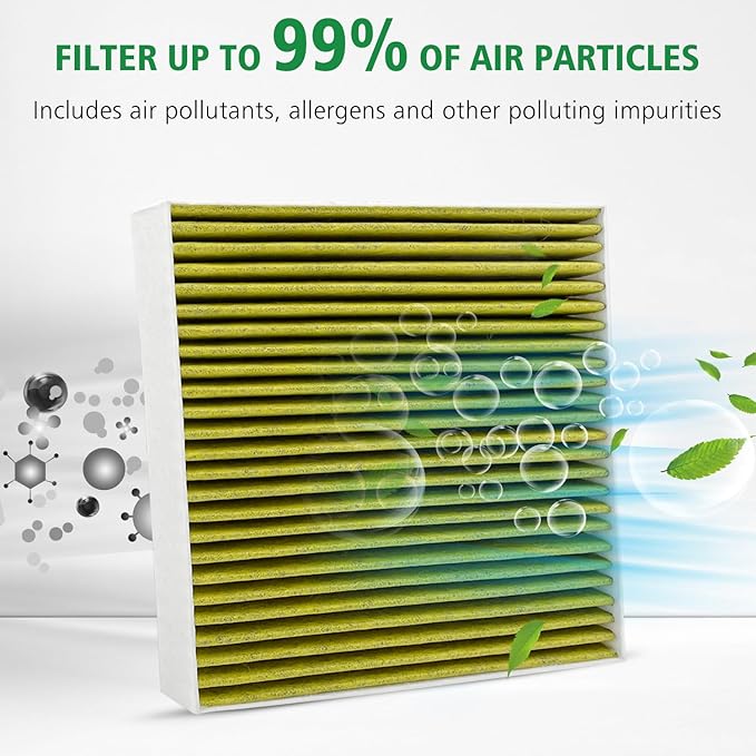 2PCS Cabin Engine Air Filter Kits Fits for CR V CRV CR-V 2.4L 2018-2019, Replacement for CF11182, 80292TF0G01, CA12259, 17220-5PH-A00