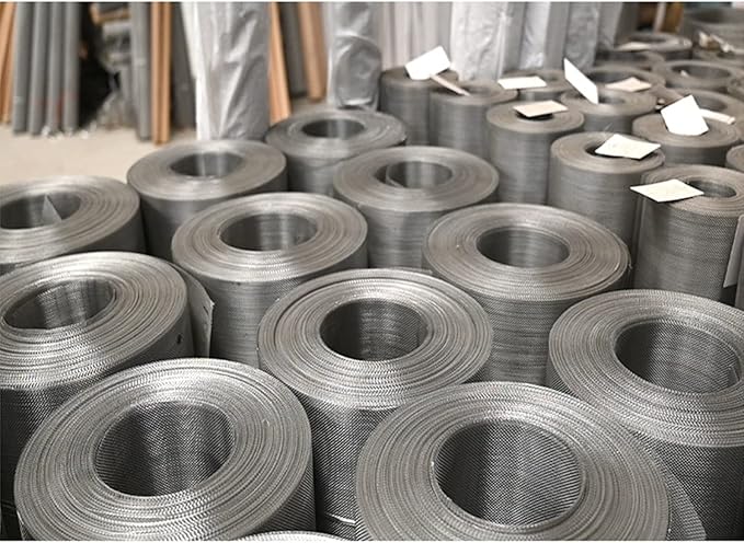 Stainless Steel Woven Wire Mesh Stainless Steel Wire Mesh 100 Fine Screen Filter Net Anti, Rust Tear Resistant Anti Mosquito Insect Cabinets