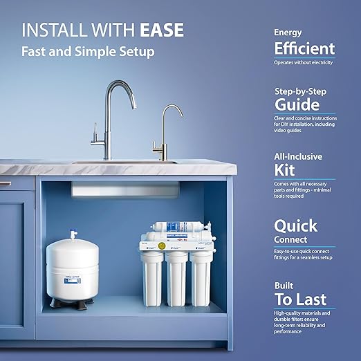 APEC Water Systems RO-90 Ultimate Series Top Tier Supreme Certified High Output 90 GPD Ultra Safe Reverse Osmosis Drinking Water Filter System, Chrome Faucet