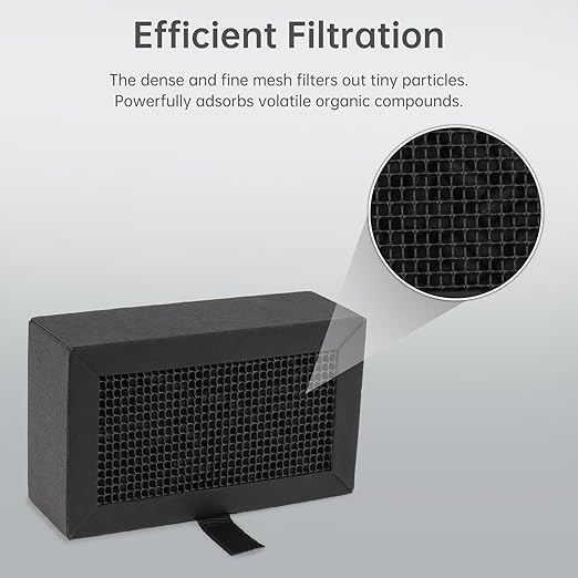 2Pcs 3D Printer Activated Carbon Air Filter Cartridge Fit for Bambu Lab X1C/P1P/P1S/X1/X1E, Air Purifier Filter Replacement Easy to Install 3D Printer Accessories