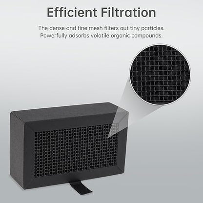 2Pcs 3D Printer Activated Carbon Air Filter Cartridge Fit for Bambu Lab X1C/P1P/P1S/X1/X1E, Air Purifier Filter Replacement Easy to Install 3D Printer Accessories