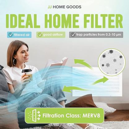 Air Vent Filters - 20"x118" makes 50 Filters w/ 197" Installation Tape,Electrostatic MERV 8 Media for AC HVAC Air Duct Filter Register & Grilles