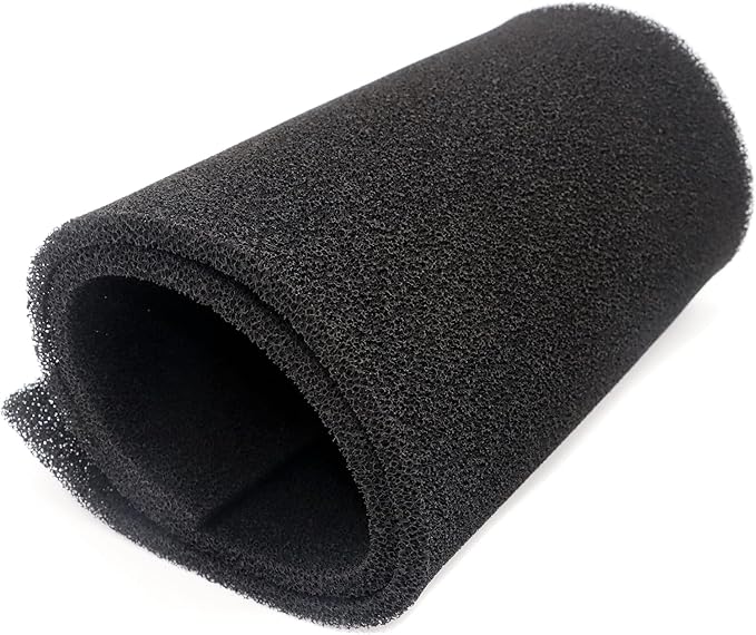 Cut to Fit Activated Carbon Media Pad, Pre Filter Carbon Sponge for Aquarium, Fish Tank, Pond, Reef Canister (36 x 12 x 0.4 inch 1pcs)