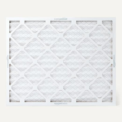 Amazon Basics MERV 5 AC Furnace Air Filter, Cardboard, 20x25x1 Inches, Pack of 6 (Actual Size: 19.75" x 24.75" x 0.75")