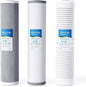 Waterdrop Whole House Water Filter, Carbon Filter, Reduce Iron & Manganese Filter Cartridge, Replacement for, Any 20" x 2.5" System, 5 Micron，WD-WF20PFC